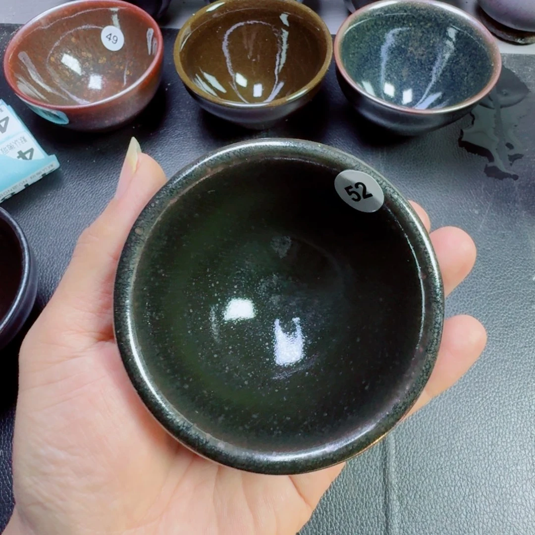 波***子摆件古时茶器建窑建盏52