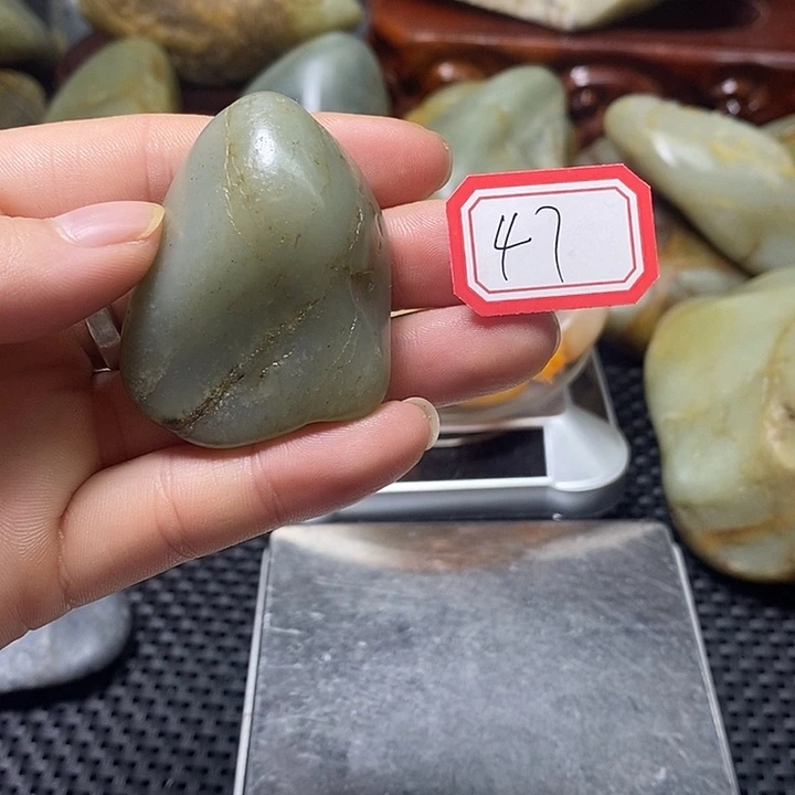 和田玉未镶嵌挂件47