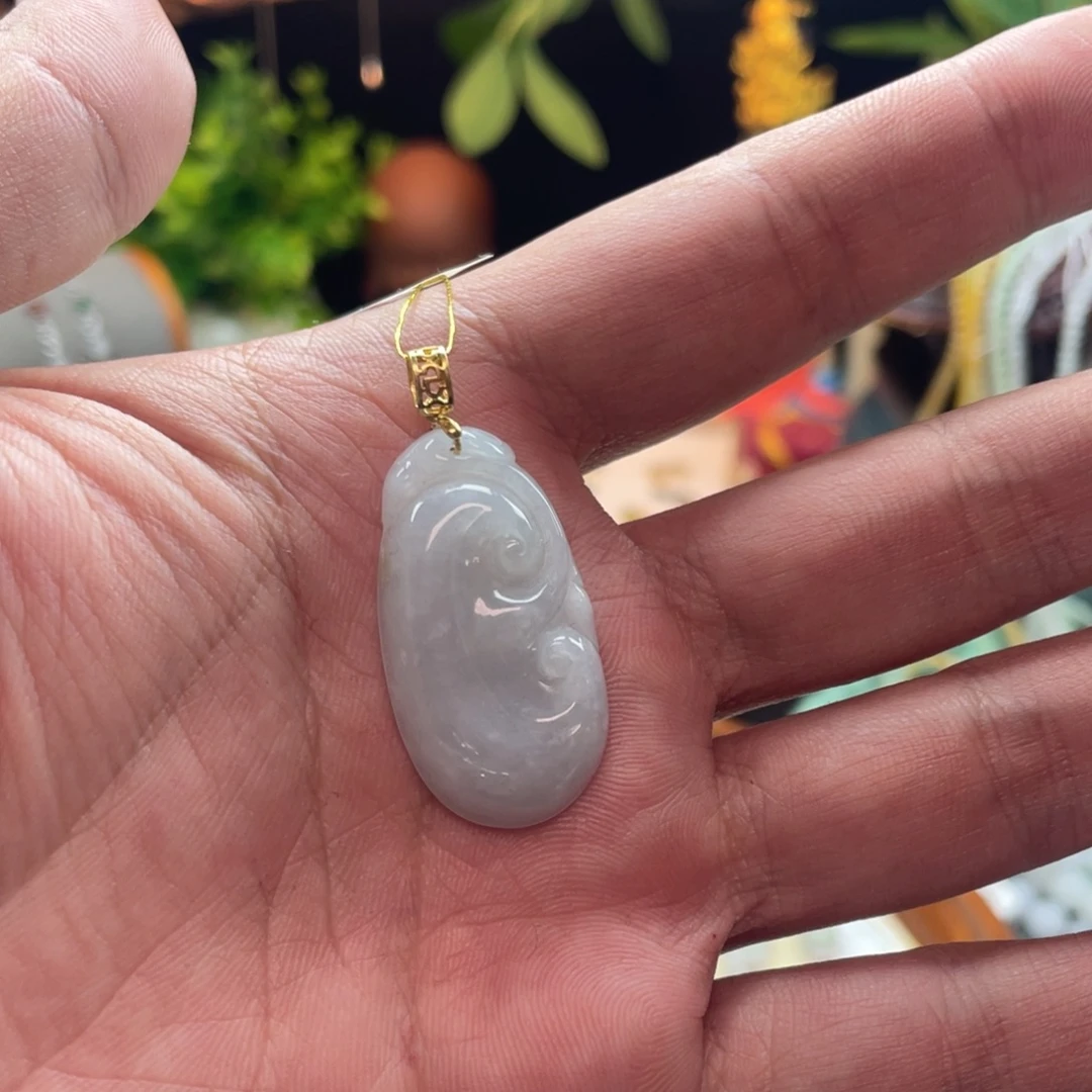 翡翠银S925镶嵌颈饰