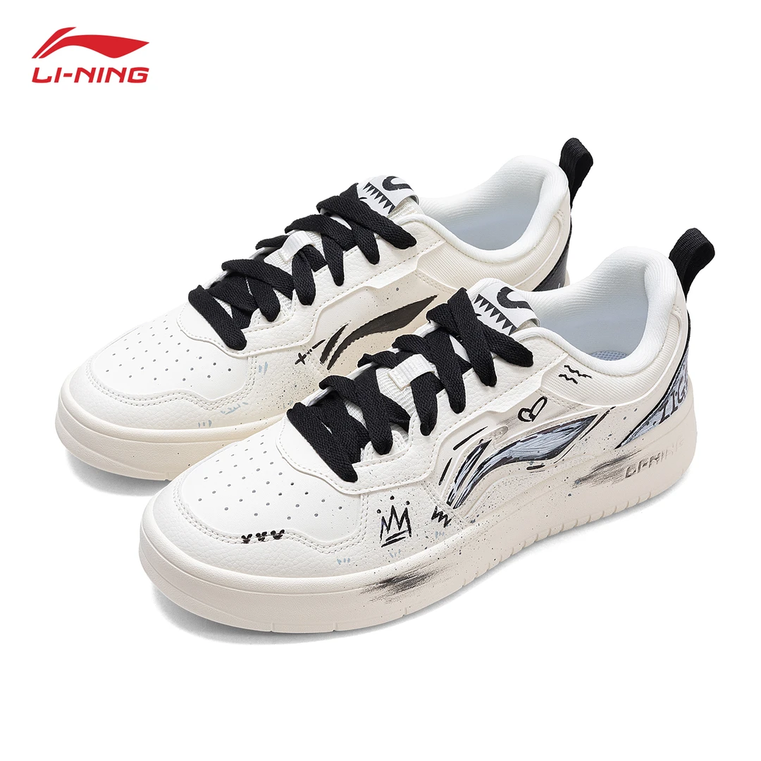 李宁定制板鞋男鞋 潮流涂鸦 初云秋季新款潮流个性diy百搭休闲鞋