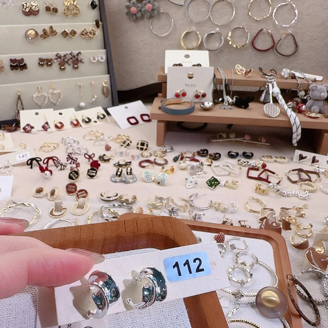 仿珍珠铜合金925银耳钉