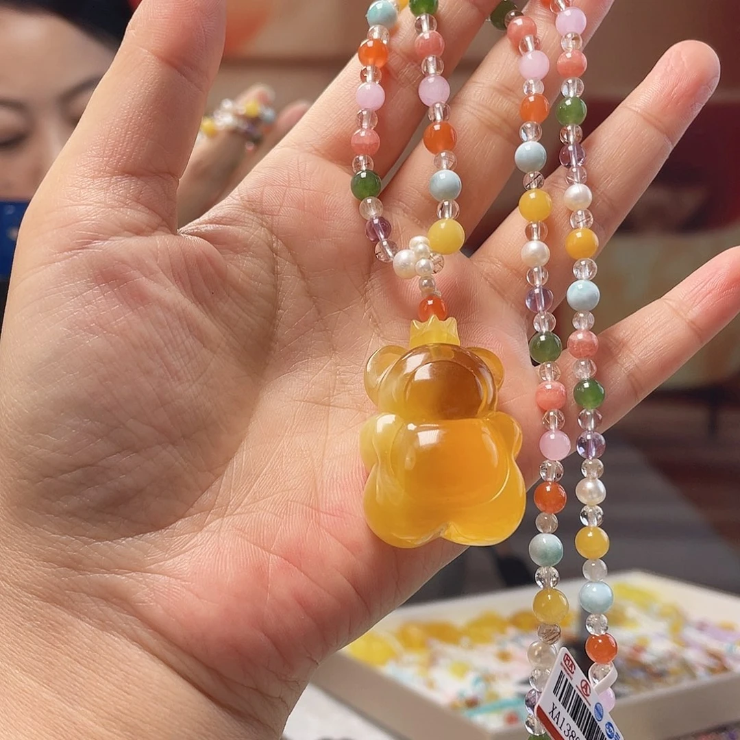 蜜蜡未镶嵌裸石蜜蜡吊坠