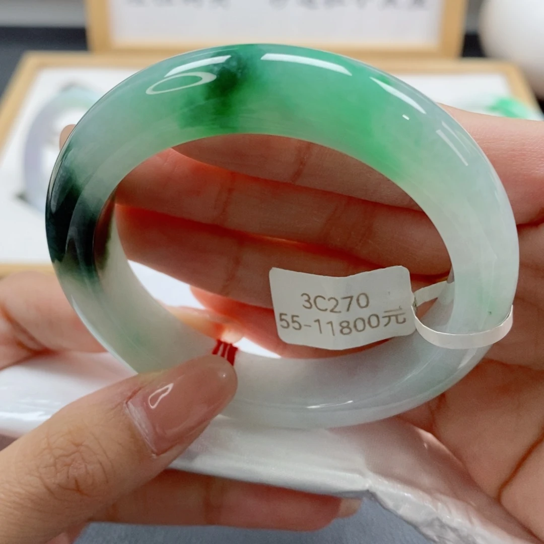 未镶嵌手镯翡翠天然A货翡翠手镯