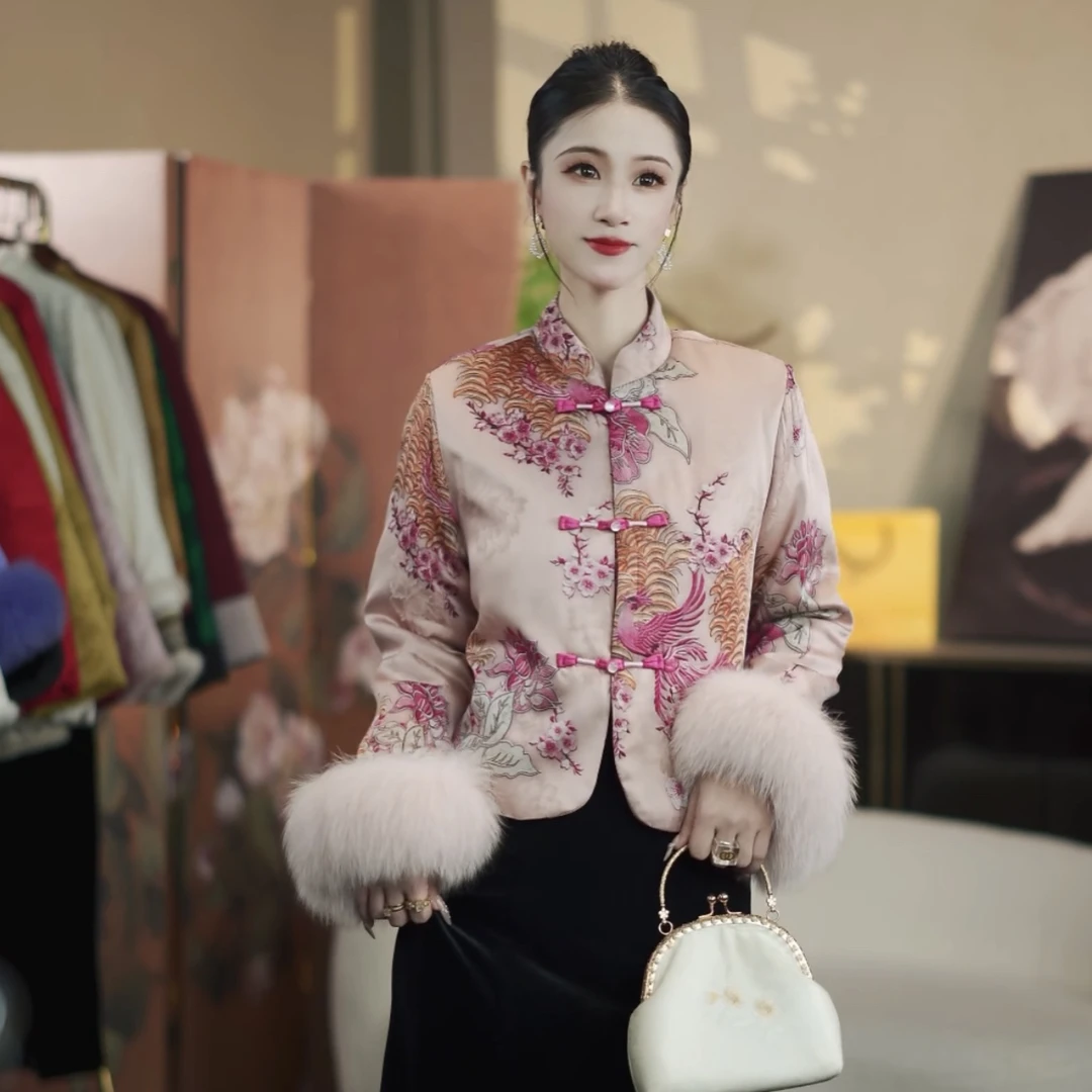 3308新国潮立体刺绣毛毛拼接外套2