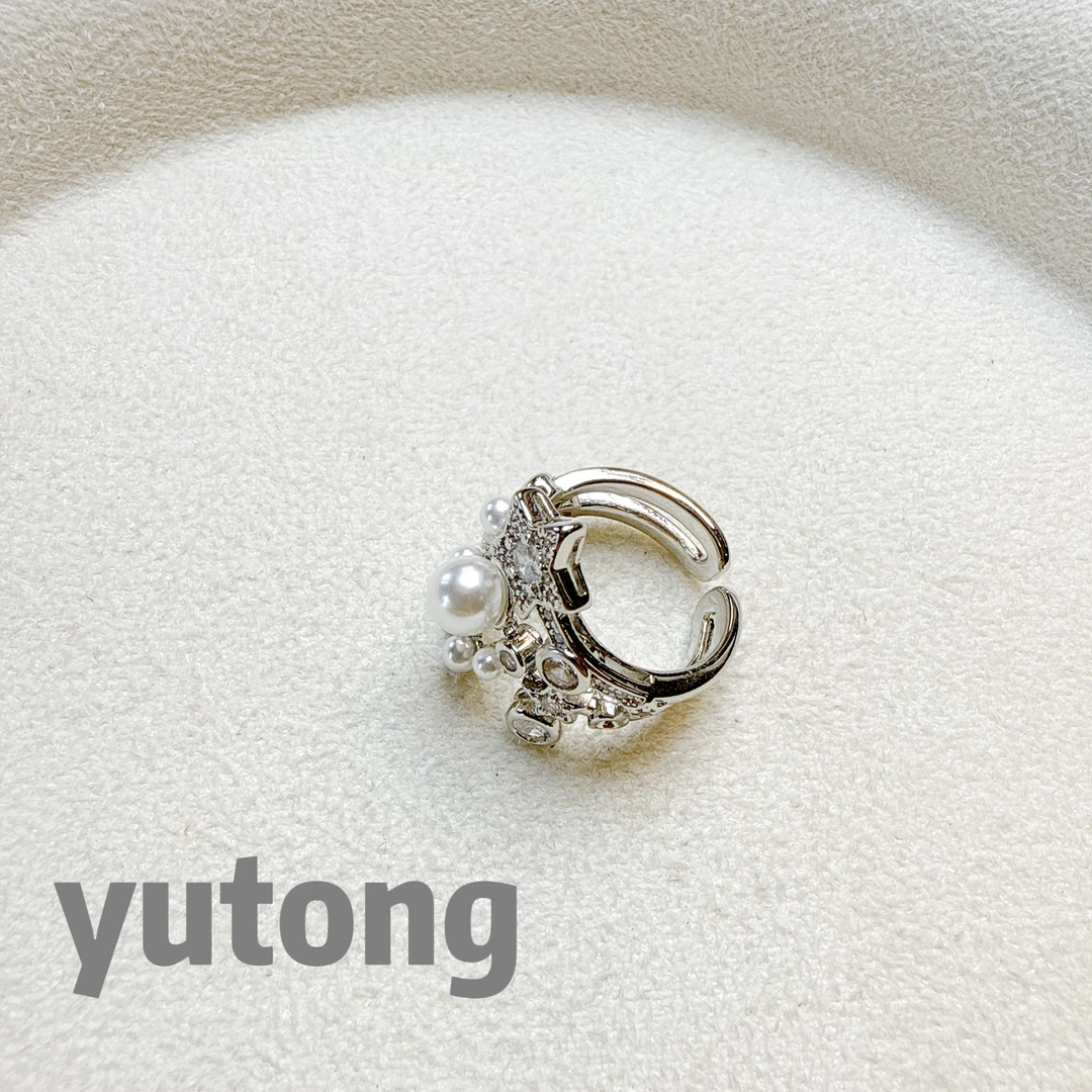 铜合金仿珍珠戒指 【雨桐轻奢饰品】设计款戒指YT03466