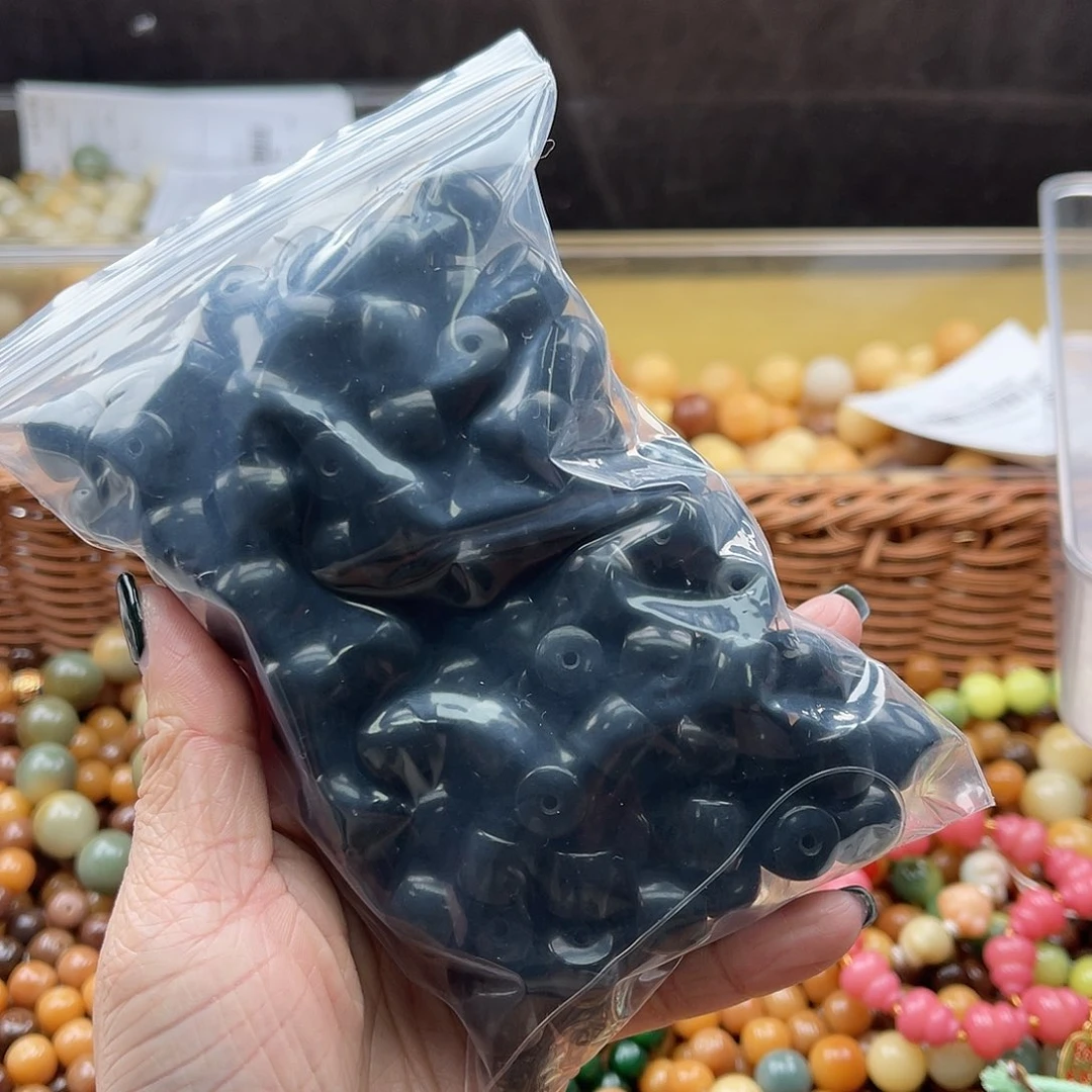 白玉菩提吊坠Q/12mm/80颗锅底