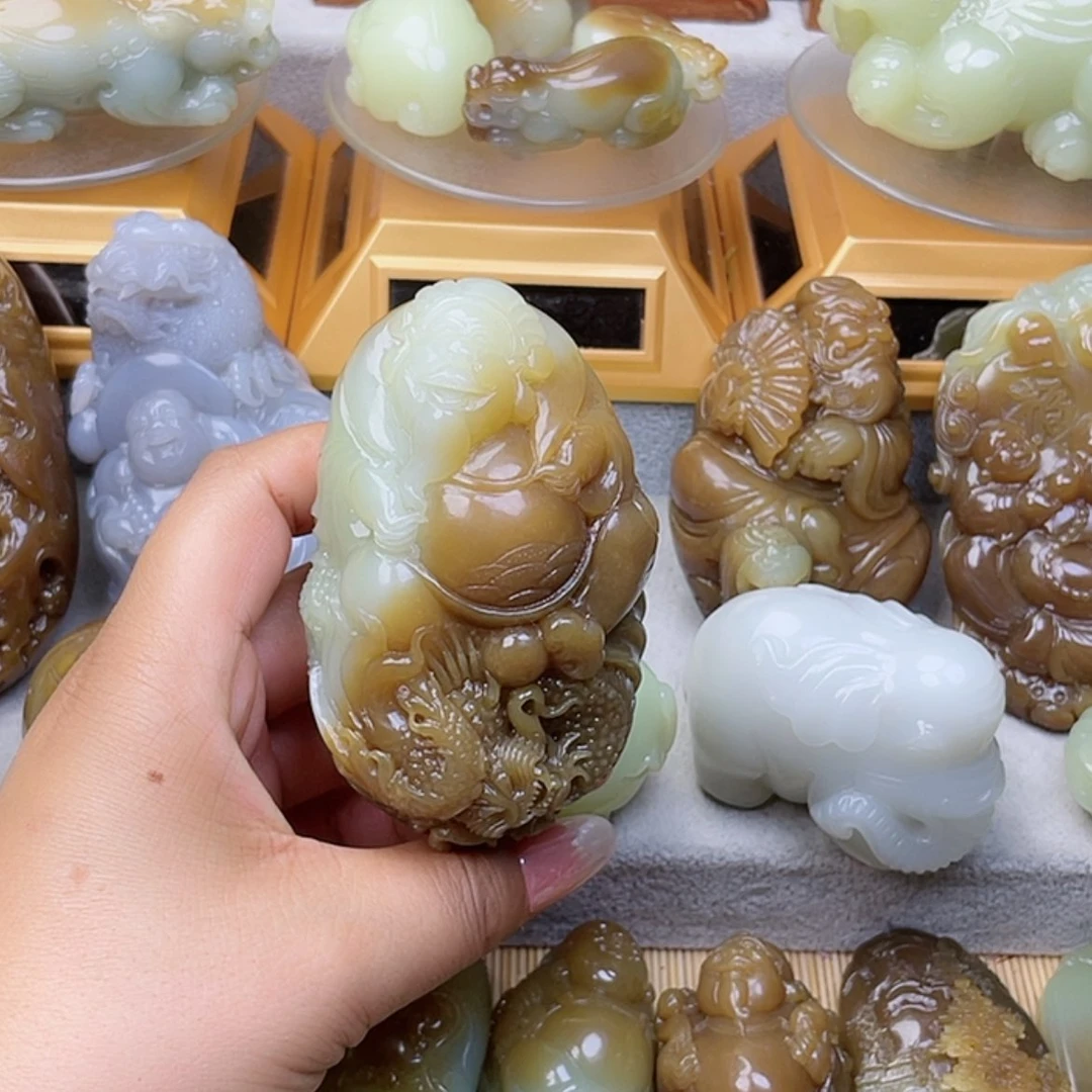 【闪购商品】未镶嵌和田玉挂件九****鱼