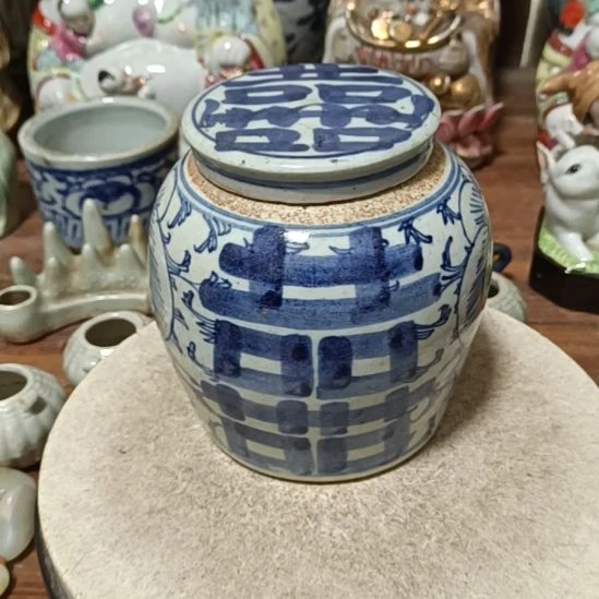 摆件陶青花陶瓷摆件青花陶瓷摆件青花