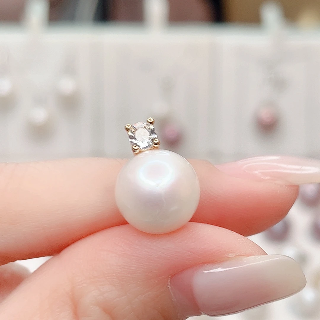 合金淡水珍珠吊坠(赠链)