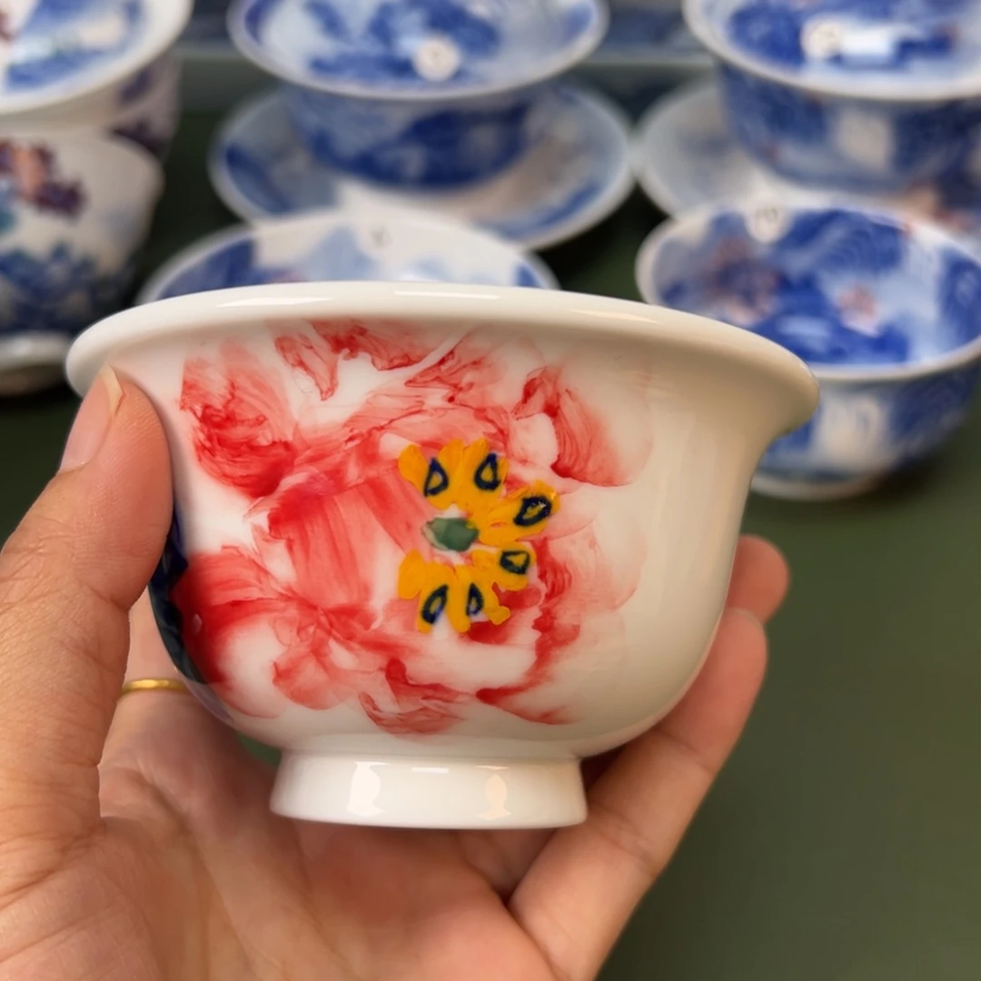 木木景德镇纯手工纯手绘茶具81