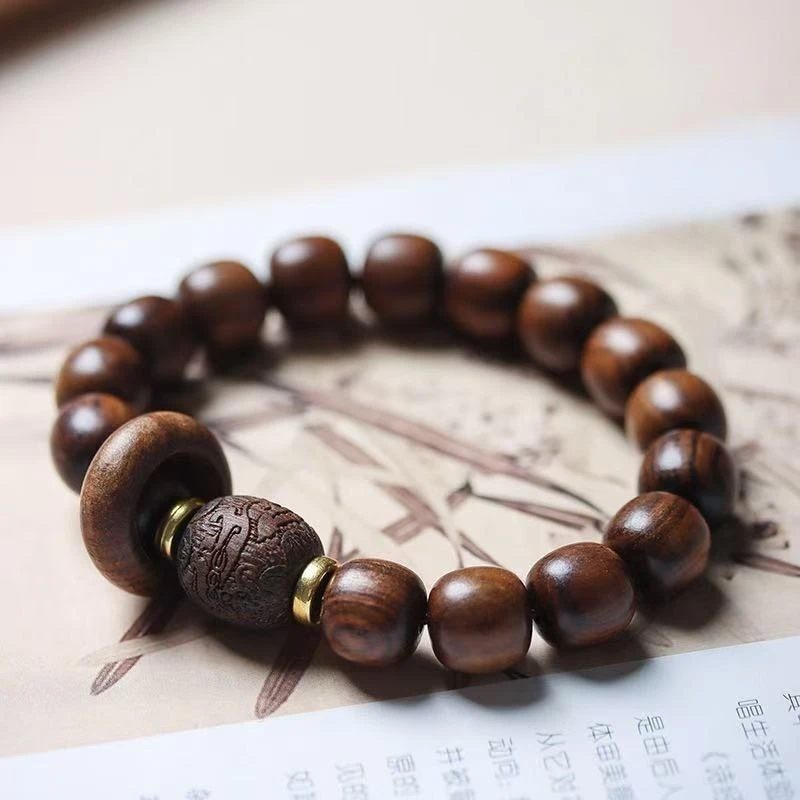 【雨汐珠宝】“新粉专属福利”经典文玩手串非洲黑檀10mm  ESCX134