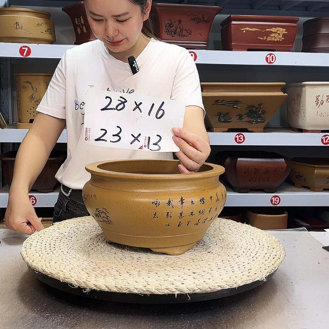 紫砂花盆紫砂花盆
