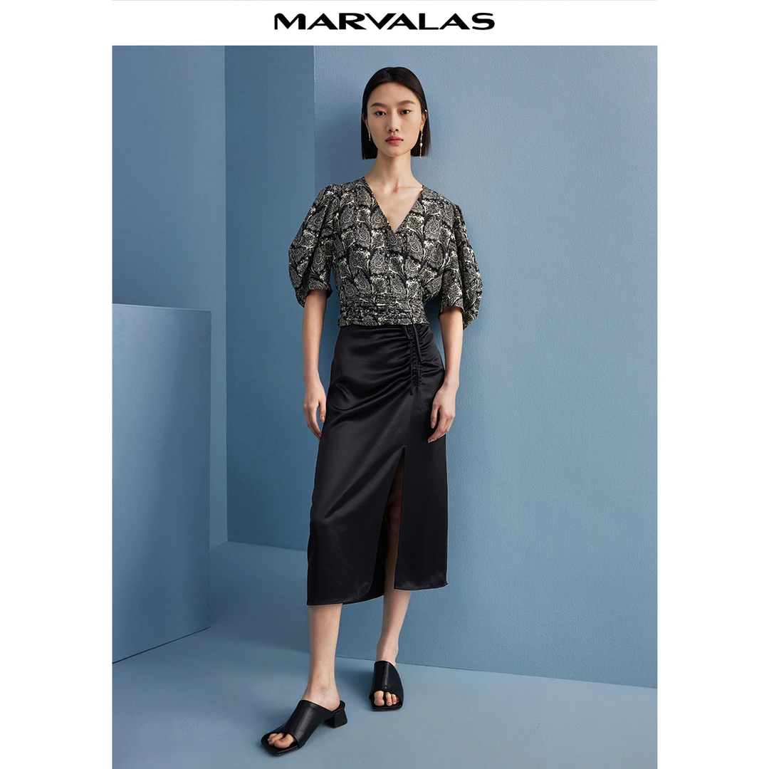 【粉丝专属】曼德诗气质夏季时尚蕾丝衫M314201171