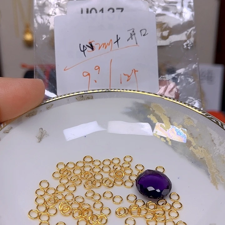 紫晶颈饰银S925镶嵌紫晶925镶嵌23