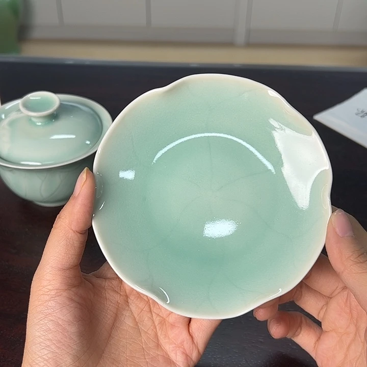 龙泉云间青瓷小米茶器