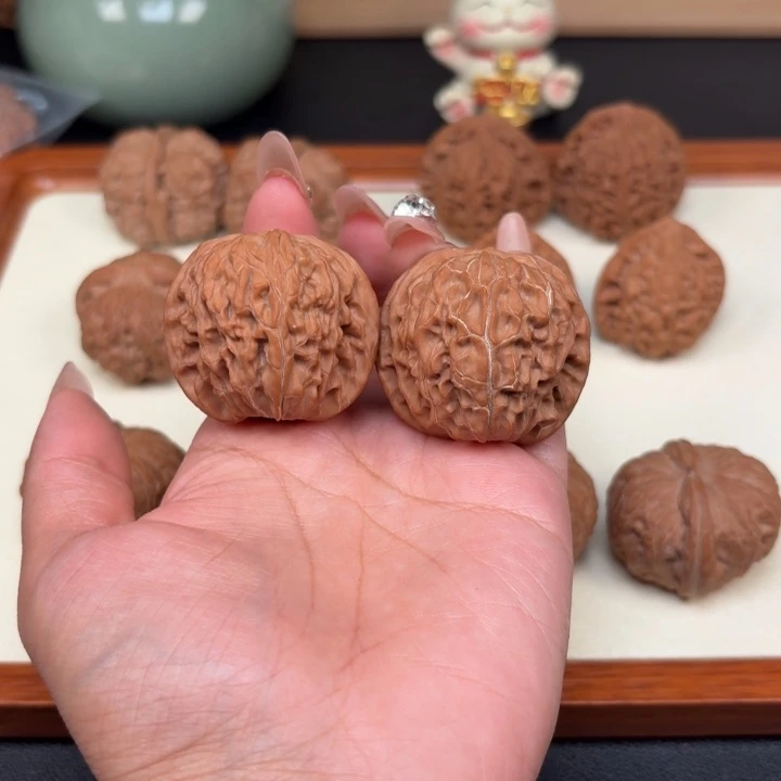 把件文玩核桃全品40石子磨