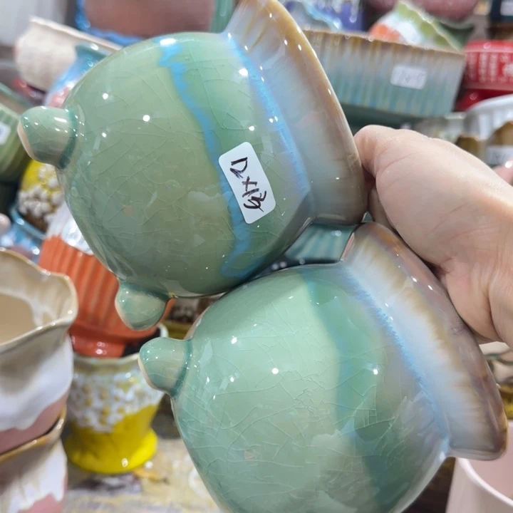 凑9块包邮，多肉绿植花盆，有孔