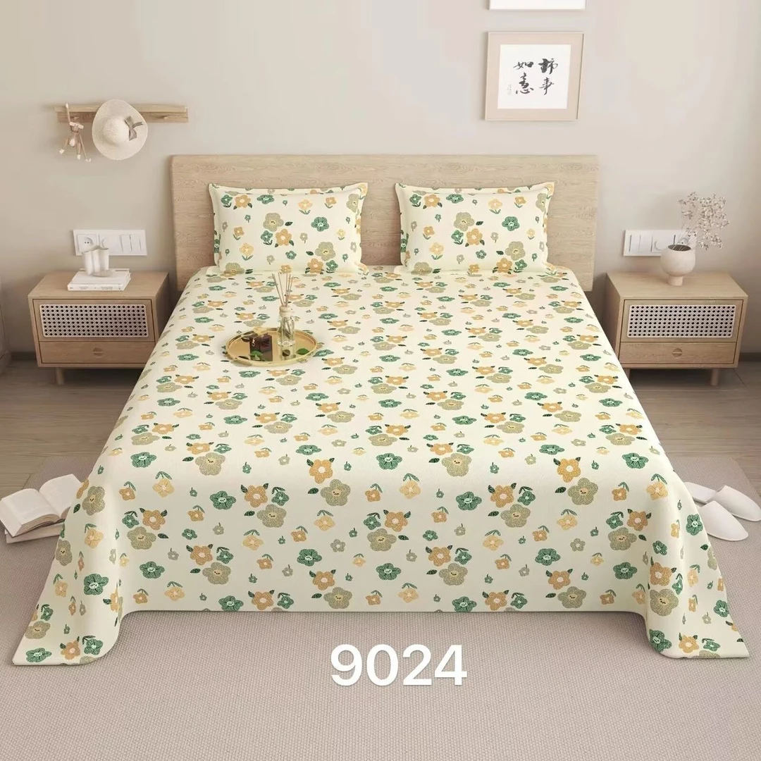 【福运鸟】纯棉老粗布床单不跑床加厚透气家用亲肤印花床单单件