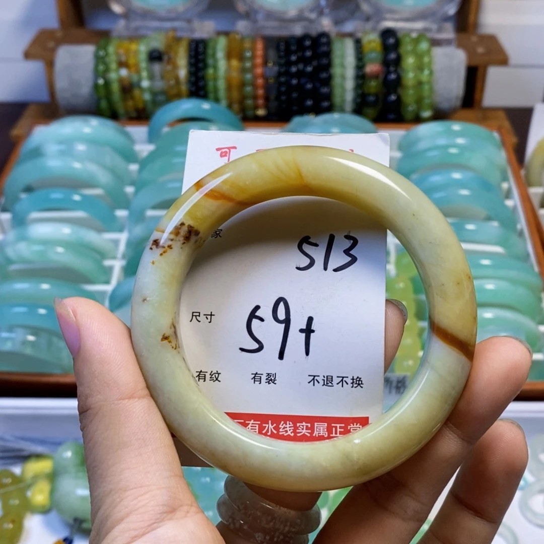 未镶嵌蛇纹石玉手镯