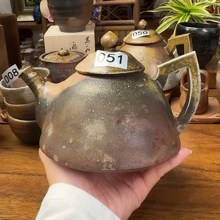 相马美鹤备前烧后手壶福利一口价