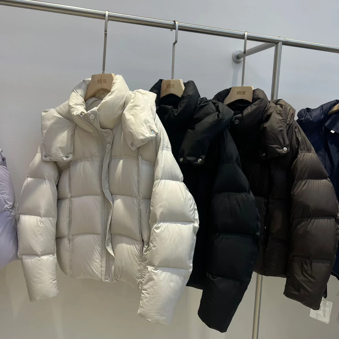 V家 25863短款连帽羽绒服