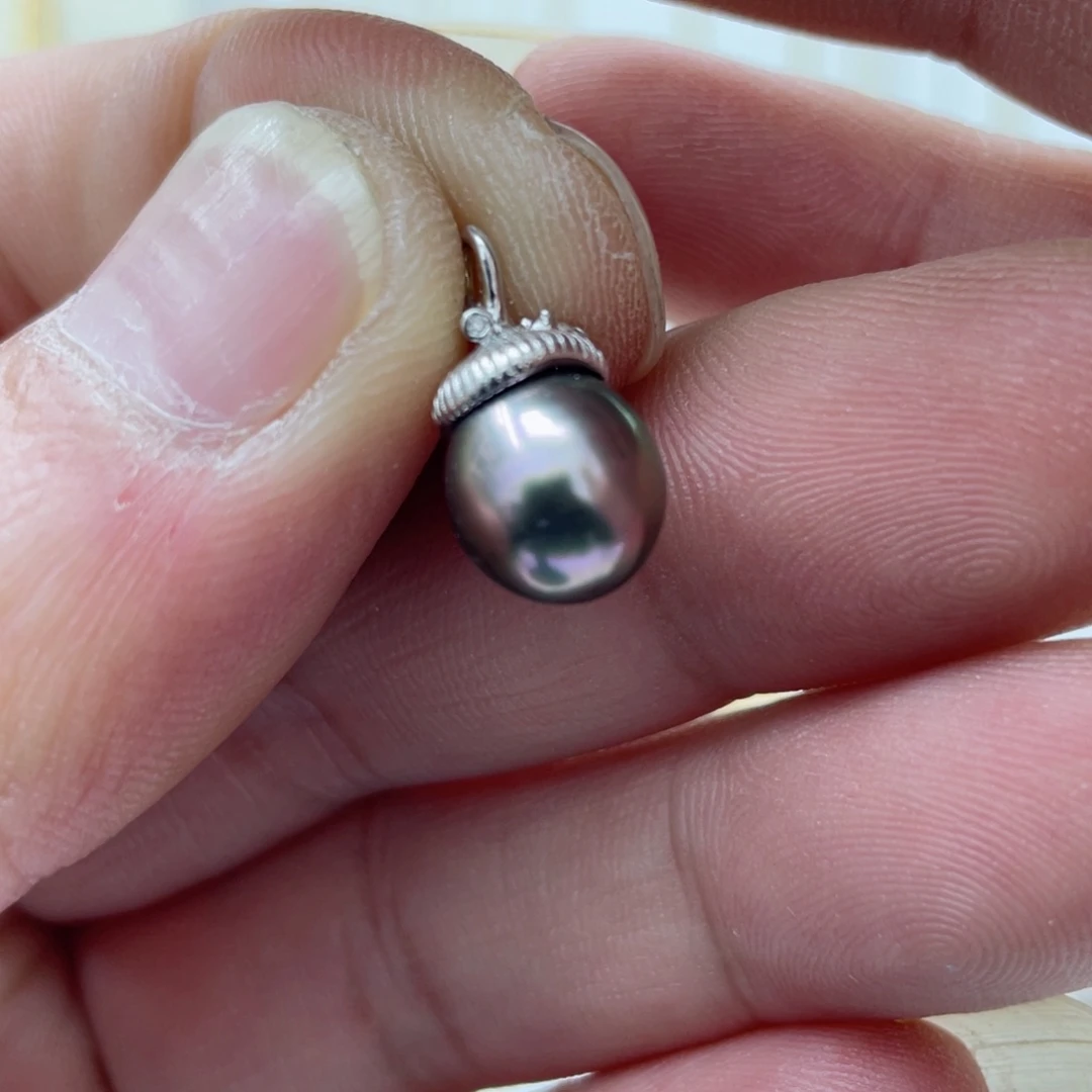 海水珍珠吊坠(不含链)银S925镶嵌