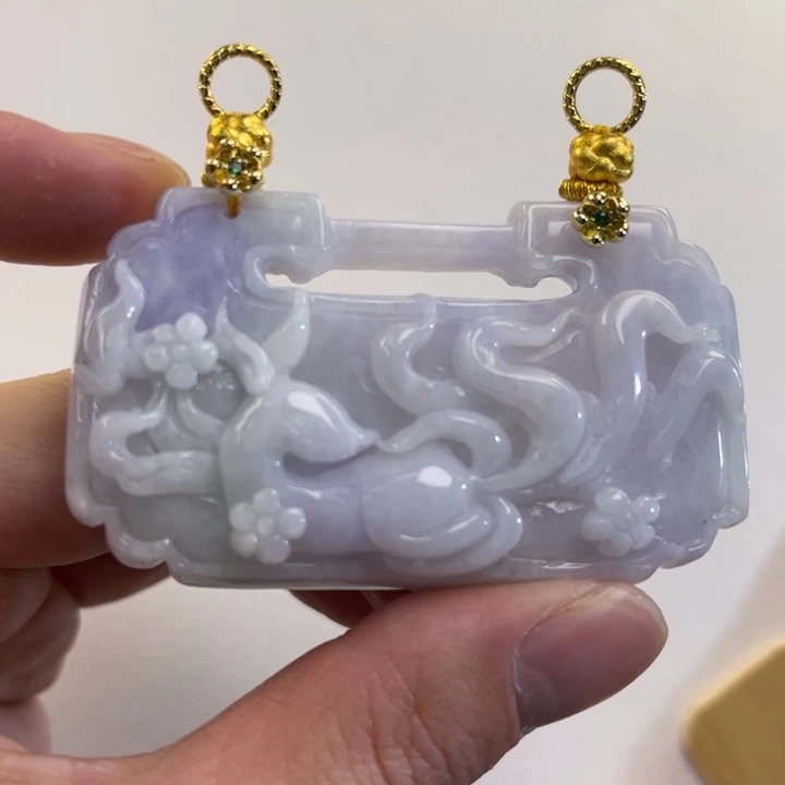 翡翠吊坠(赠链)未镶嵌代编织