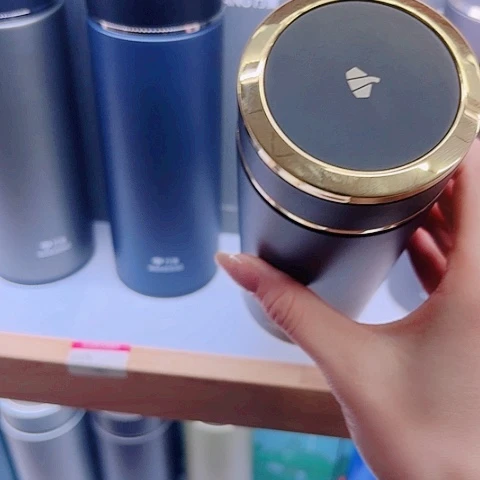 万象保温杯H21JL，黑金500毫升