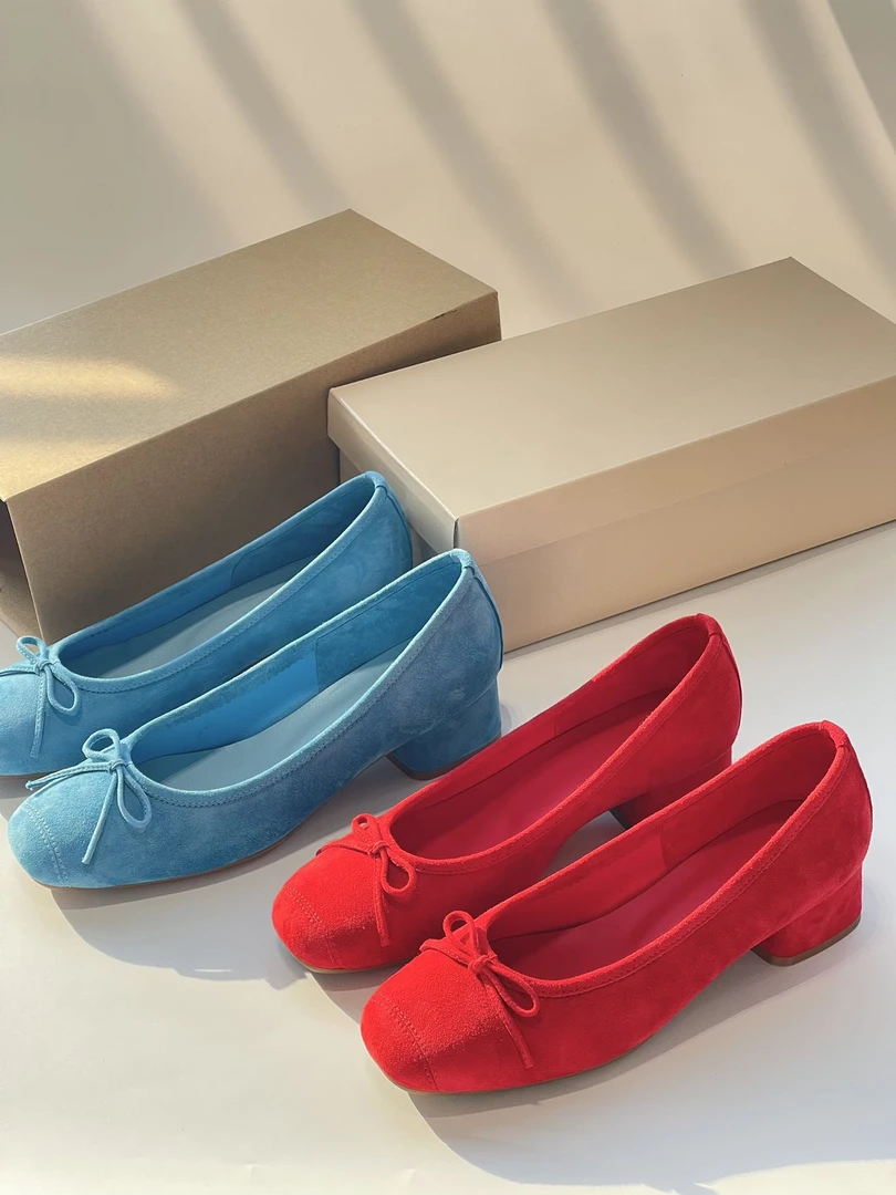 GershonBram“小家碧玉”系列2025新款春夏低跟单鞋