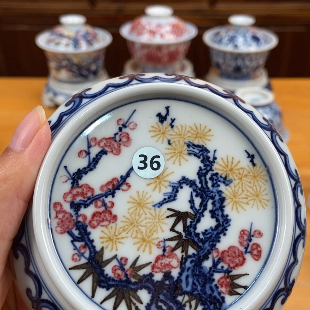 手绘现代茶具非古董