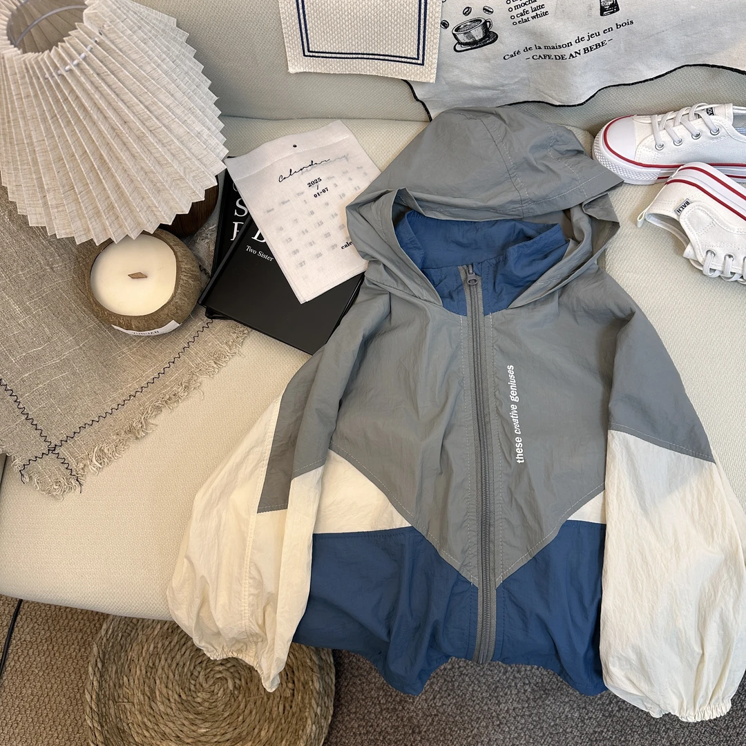 2885潮流时尚休闲百搭春夏男女童防晒外套