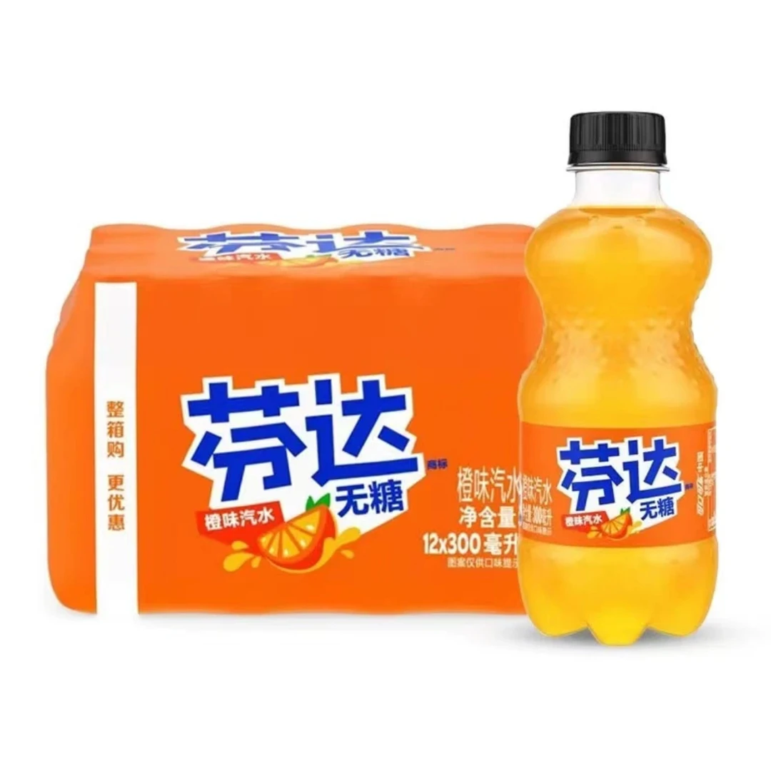 可口可乐小瓶饮料300ml6瓶无糖芬达办公室休闲饮品夏日解渴饮品