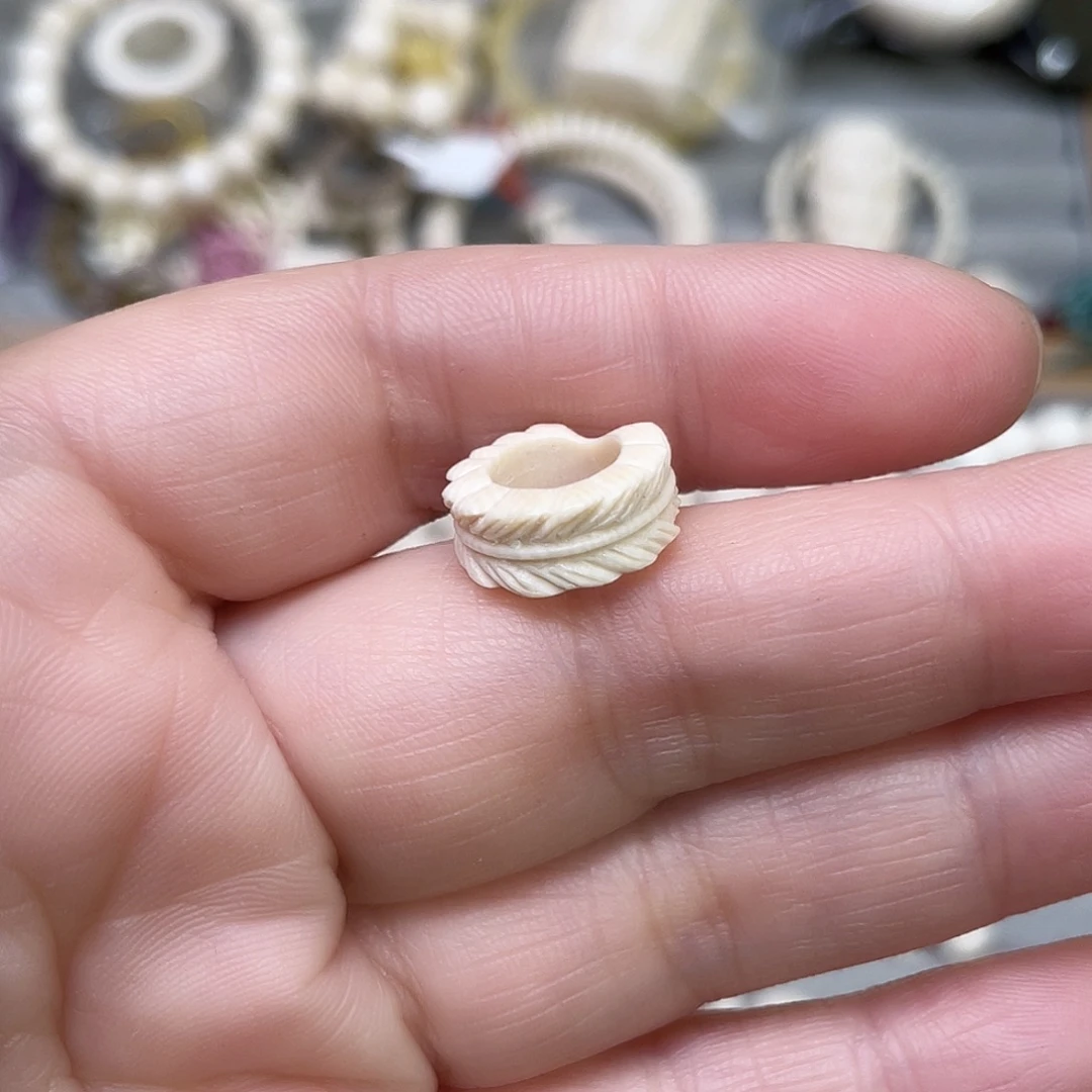 猛犸象牙手串/手链/手镯羽毛跑环