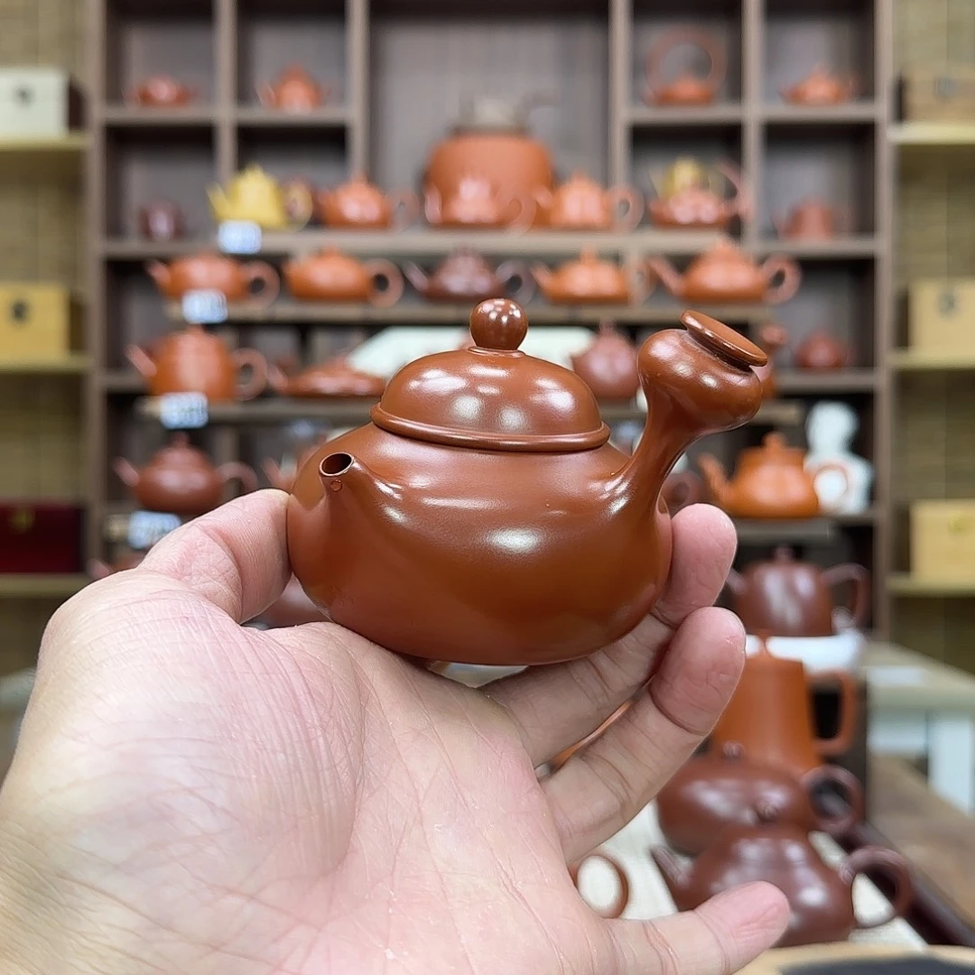 茶壶紫砂潮州手拉壶侧把芙蓉130cc