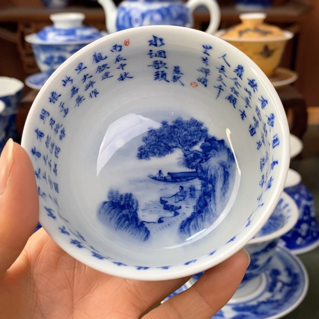 杯景德镇陶瓷手工手绘