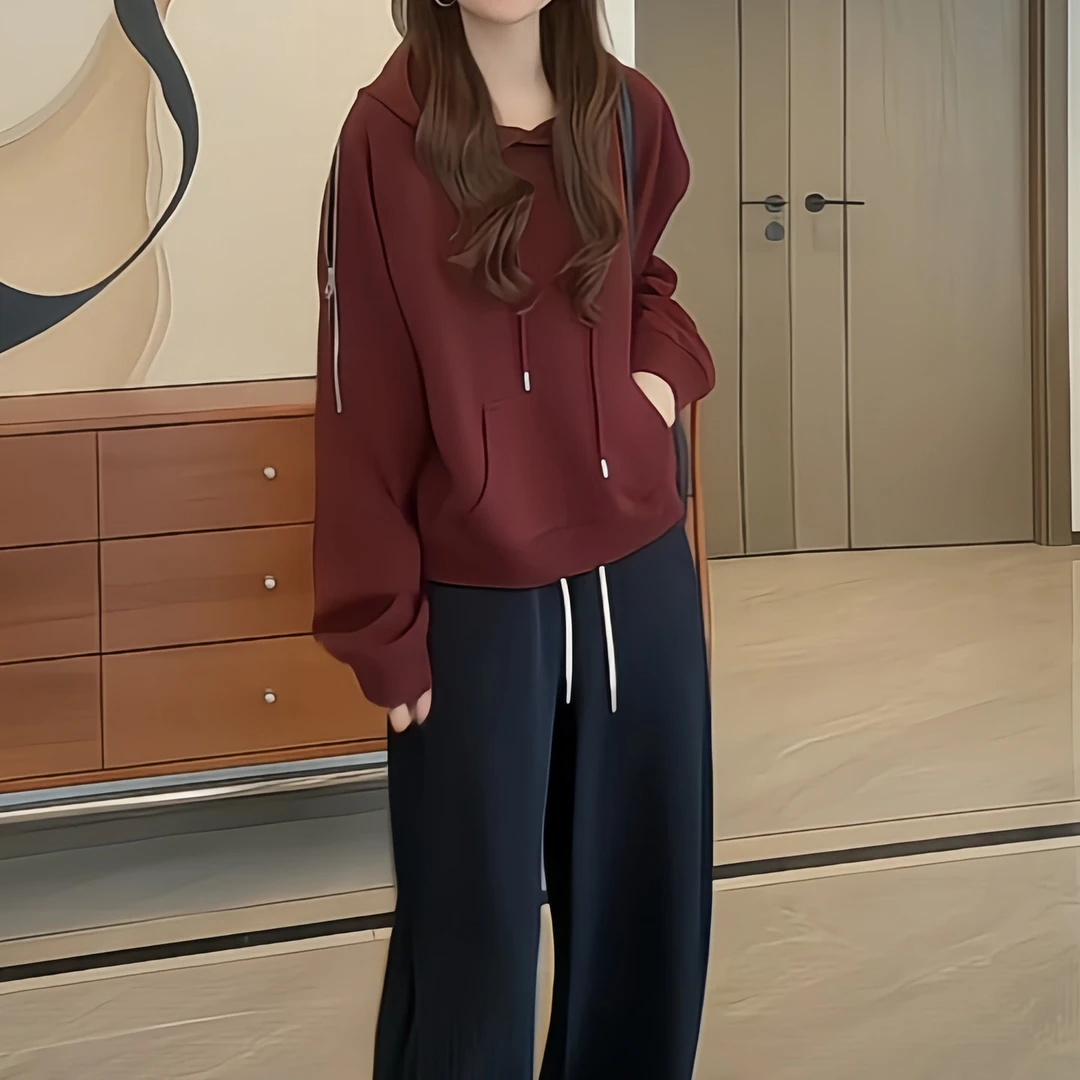 设计感重工拉链连帽长袖卫衣女2025年秋季新款时尚百搭休闲上衣女