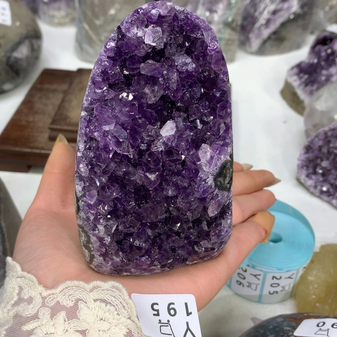 紫晶摆件未镶嵌水晶