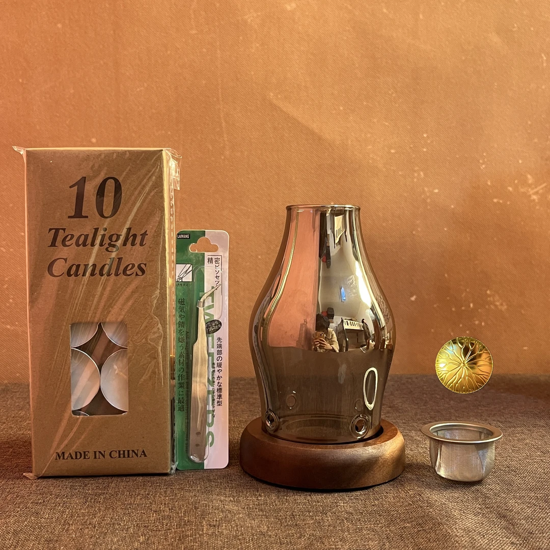 【隔火熏香灯炉套装】原料熏香蜡烛香薰灯沉香灯隔火香薰炉玻璃灯炉