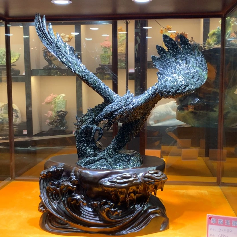 【闪购商品】未镶嵌蛇纹石玉摆件覆膜