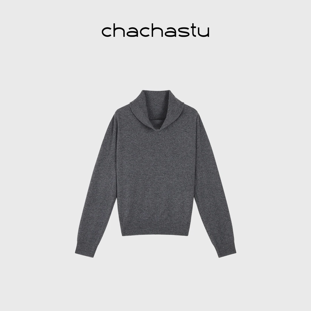 CHACHASTU女毛针织衫秋冬极简风打底衫百搭秋冬CHT181