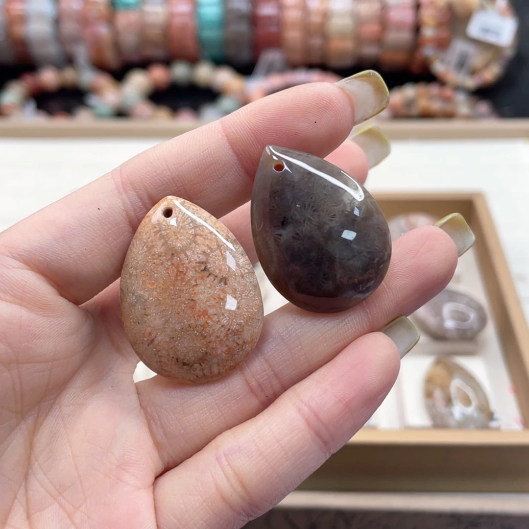 硅化珊瑚（珊瑚玉）手链未镶嵌茉*@649