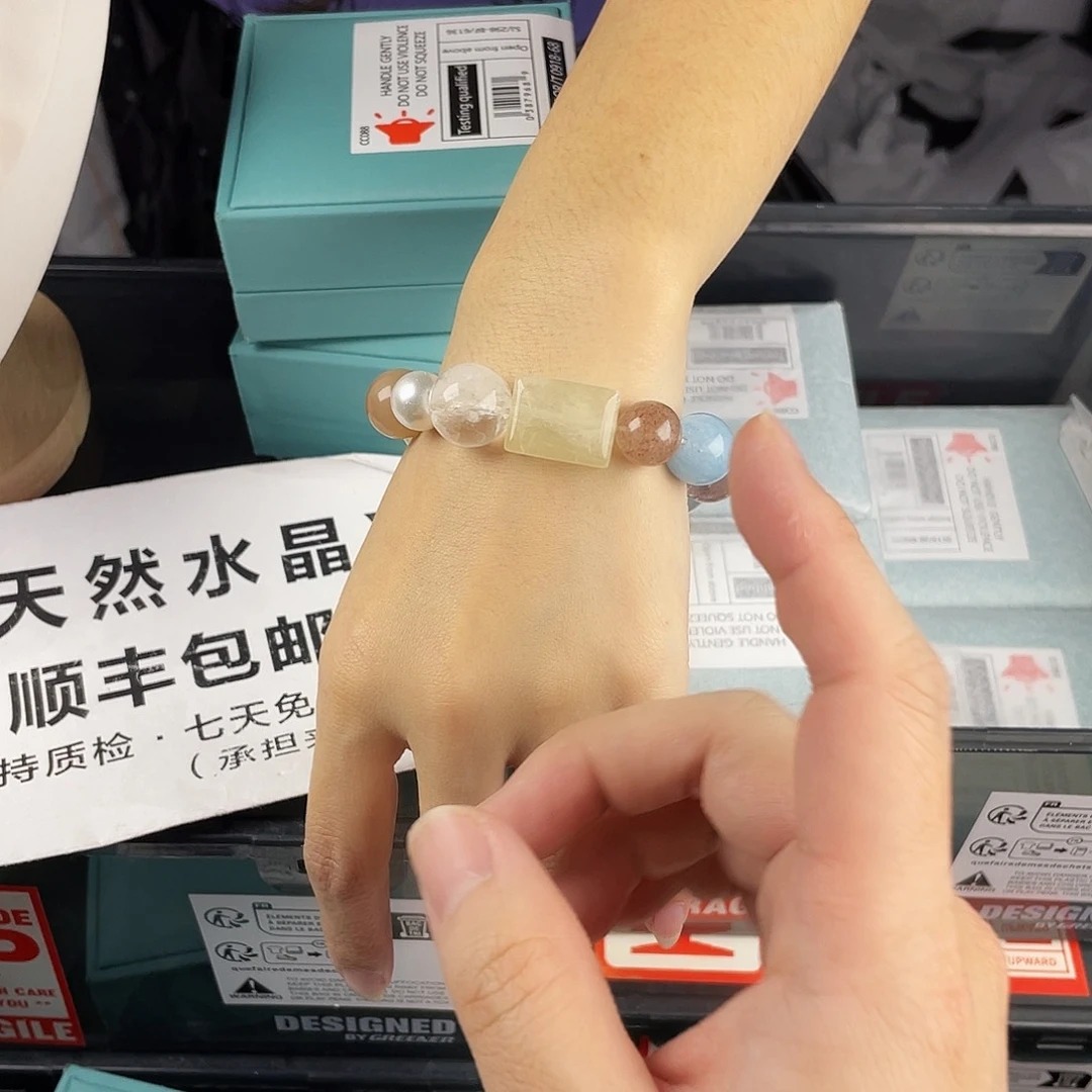 手链银S925镶嵌水晶
