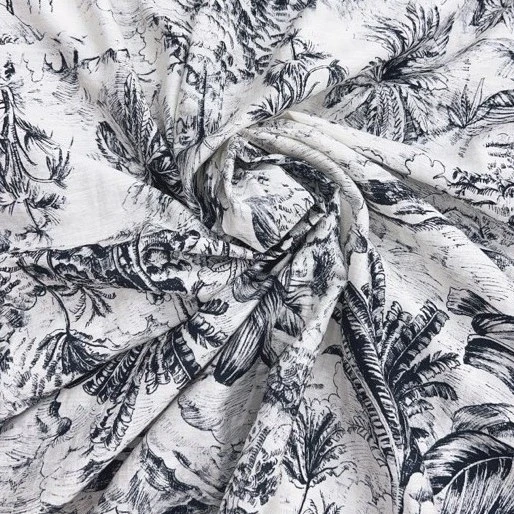 时尚天丝麻料印花面料883182-3#