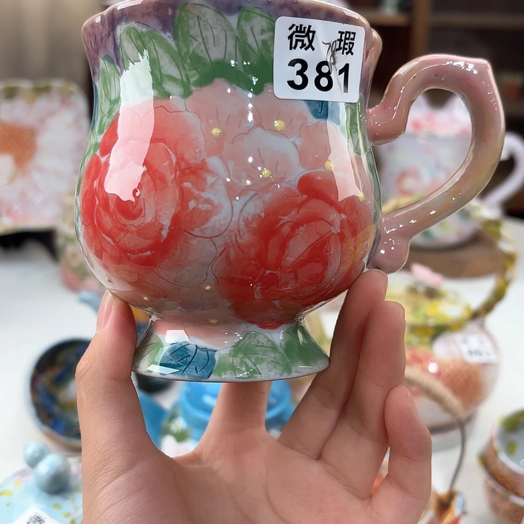 景德镇手绘高温釉下彩陶瓷茶具