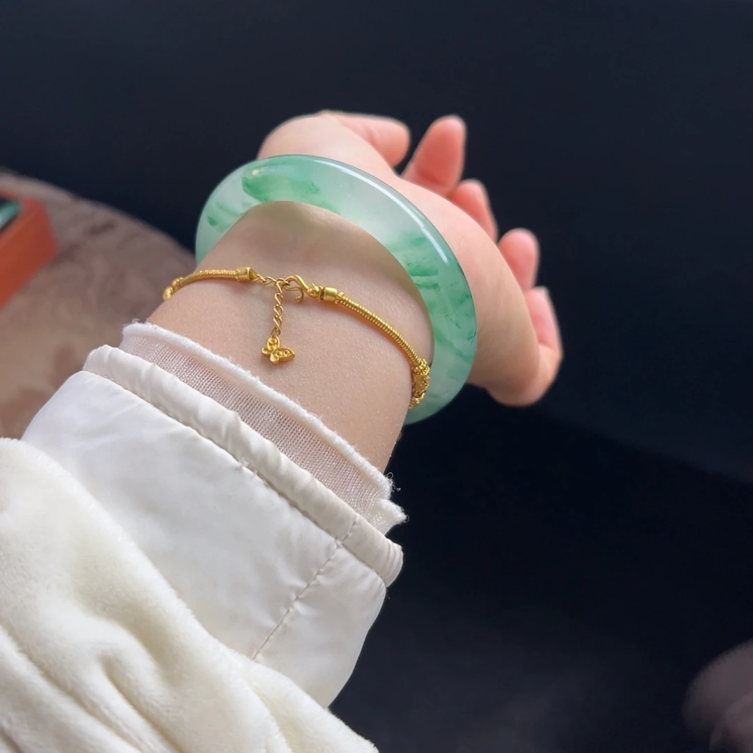 石英质玉未镶嵌手镯非洲翠5758