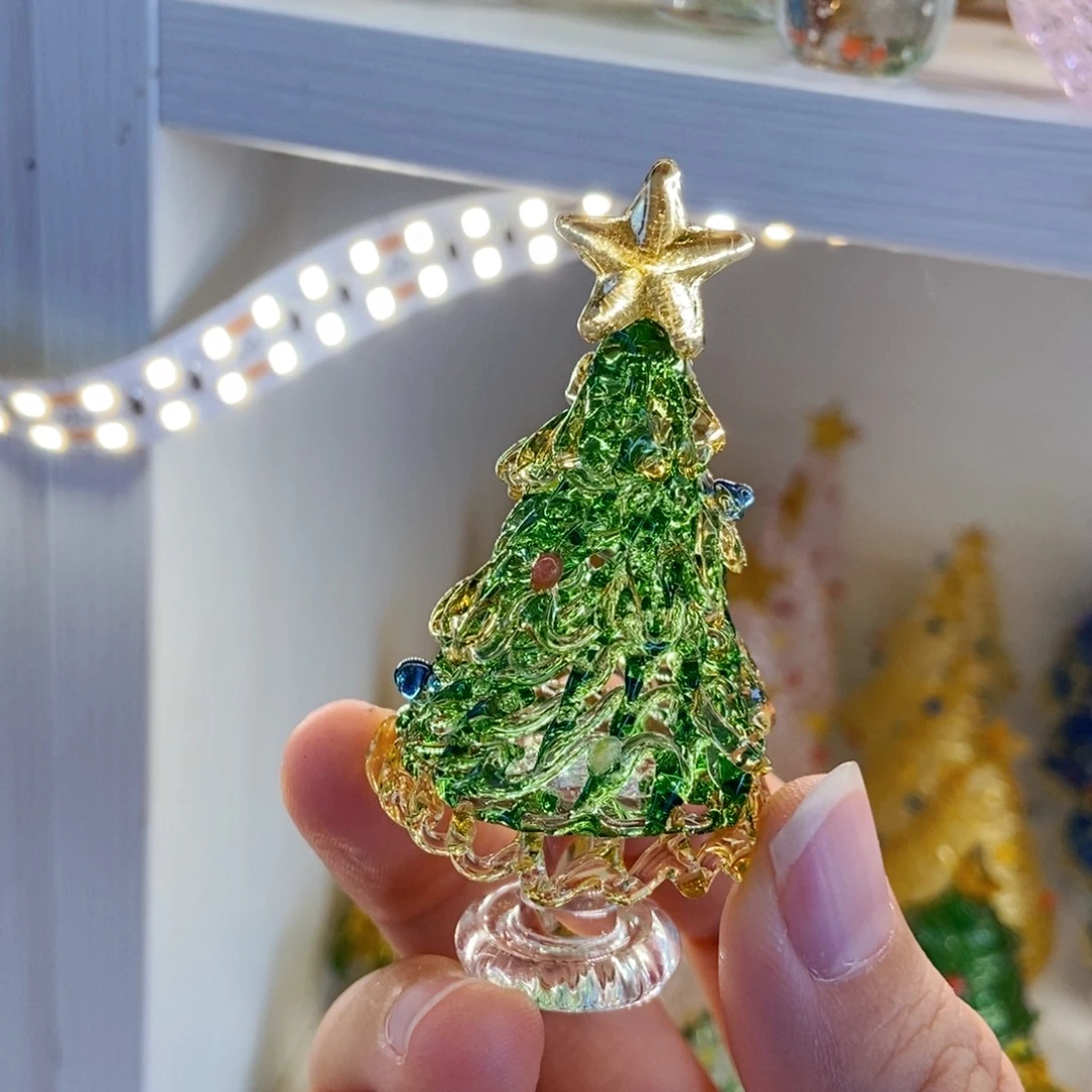 琉璃手工艺品绿金