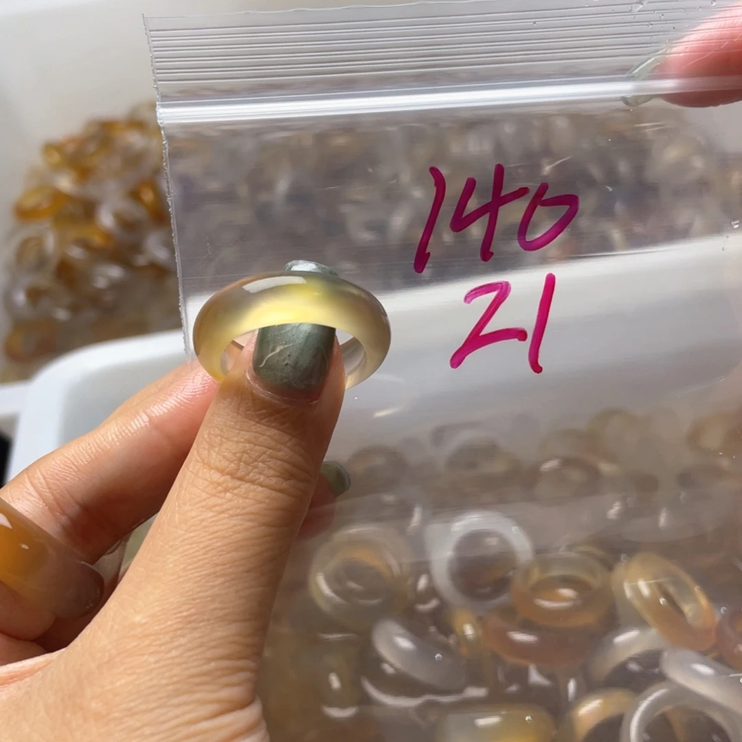 玛瑙/玉髓戒指合金140