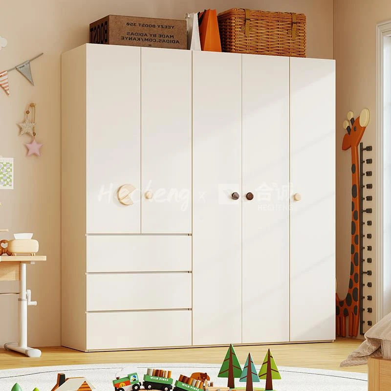 合诚儿童衣柜宝宝衣服收纳柜婴儿衣橱ENF级实木欧松板家用优品