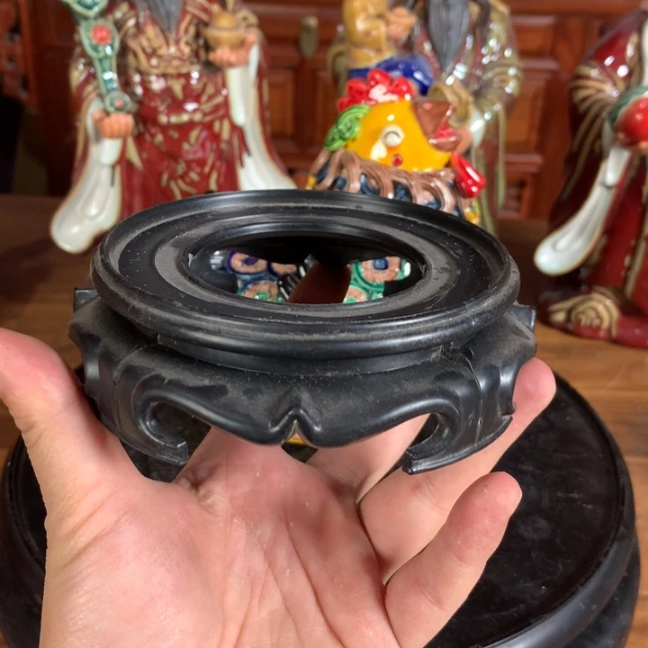 摆件李**人陶瓷金蟾配件