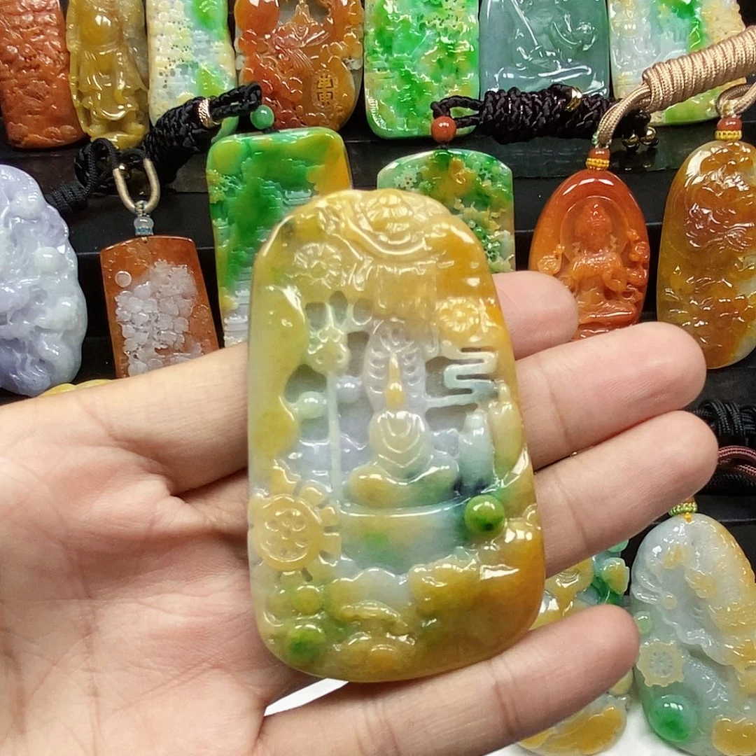 定制翡翠未镶嵌陳**^天然翡翠A货一物一证